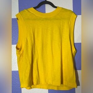 NWT Cotton Citizen Tokyo Muscle Tank in Sunny Yellow - Size L